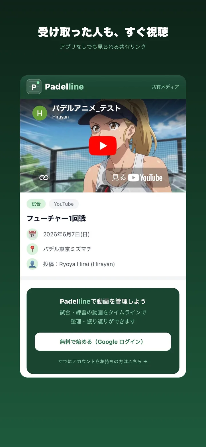 受け取った人も、すぐ視聴